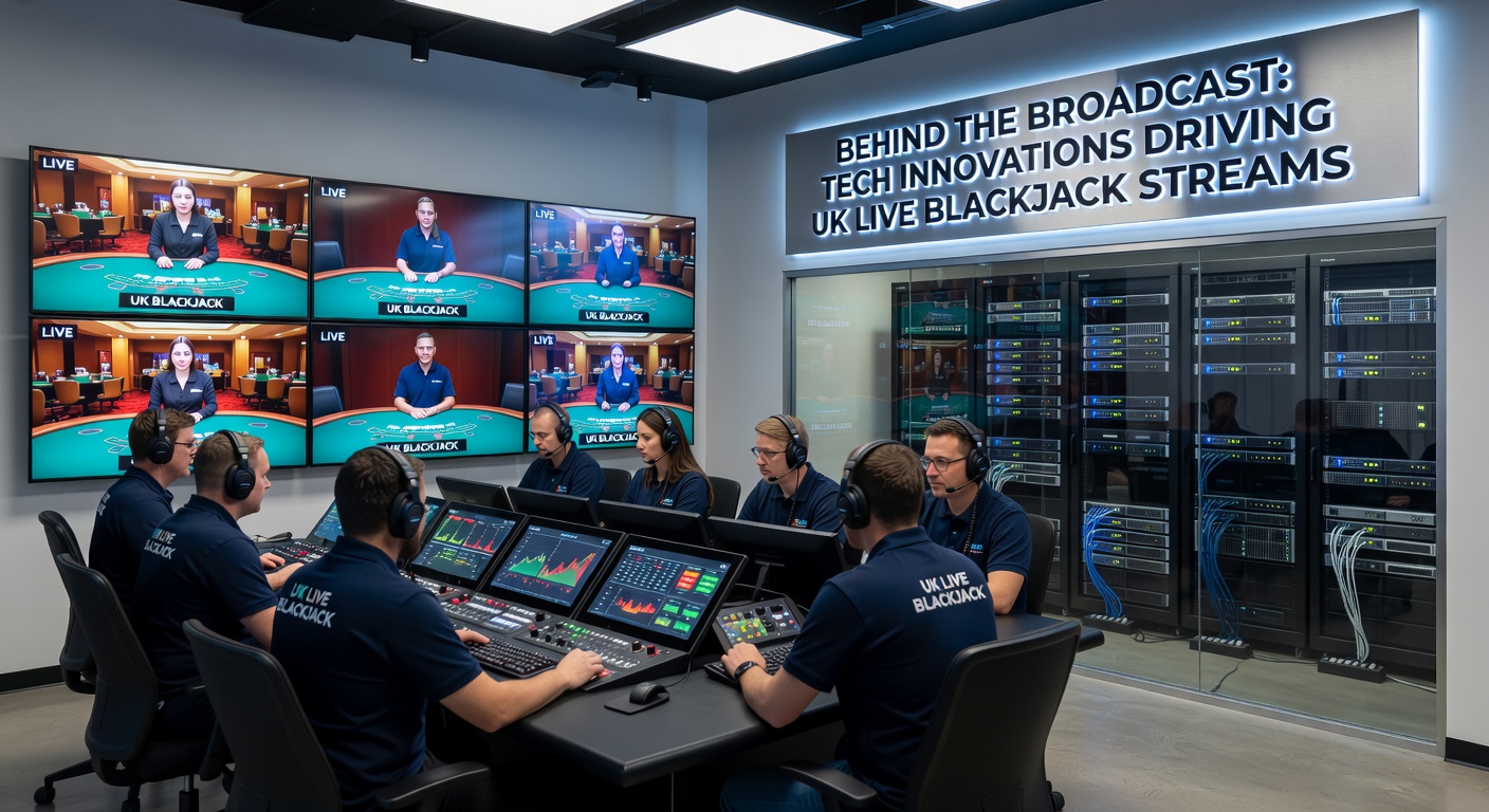 Close-up of advanced camera array and lighting rig in a live blackjack studio, highlighting multi-angle capture technology