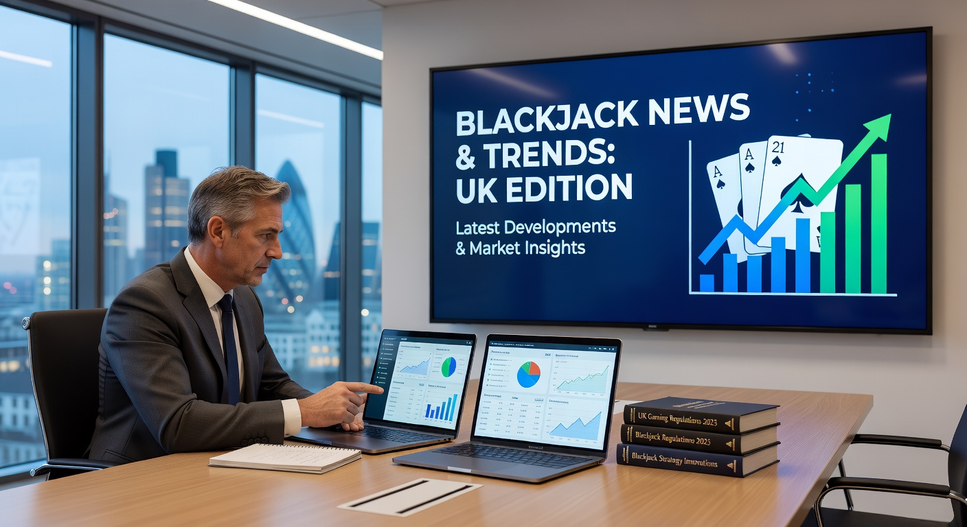 Vibrant casino floor with MONOPOLY Blackjack Progressive table featuring Mr. Monopoly icon and multiplier lights illuminating player bets in a lively London gaming scene