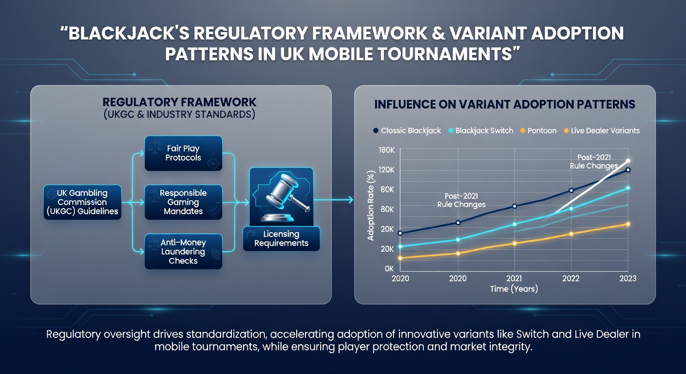Mobile tournament interface showing variant selection under regulatory guidelines