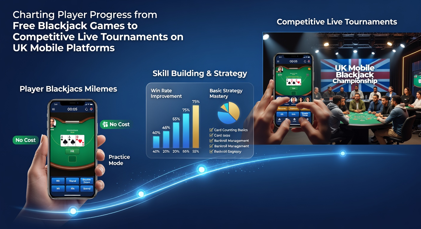 Live tournament interface on smartphone with leaderboard and chip counts during a UK mobile blackjack event