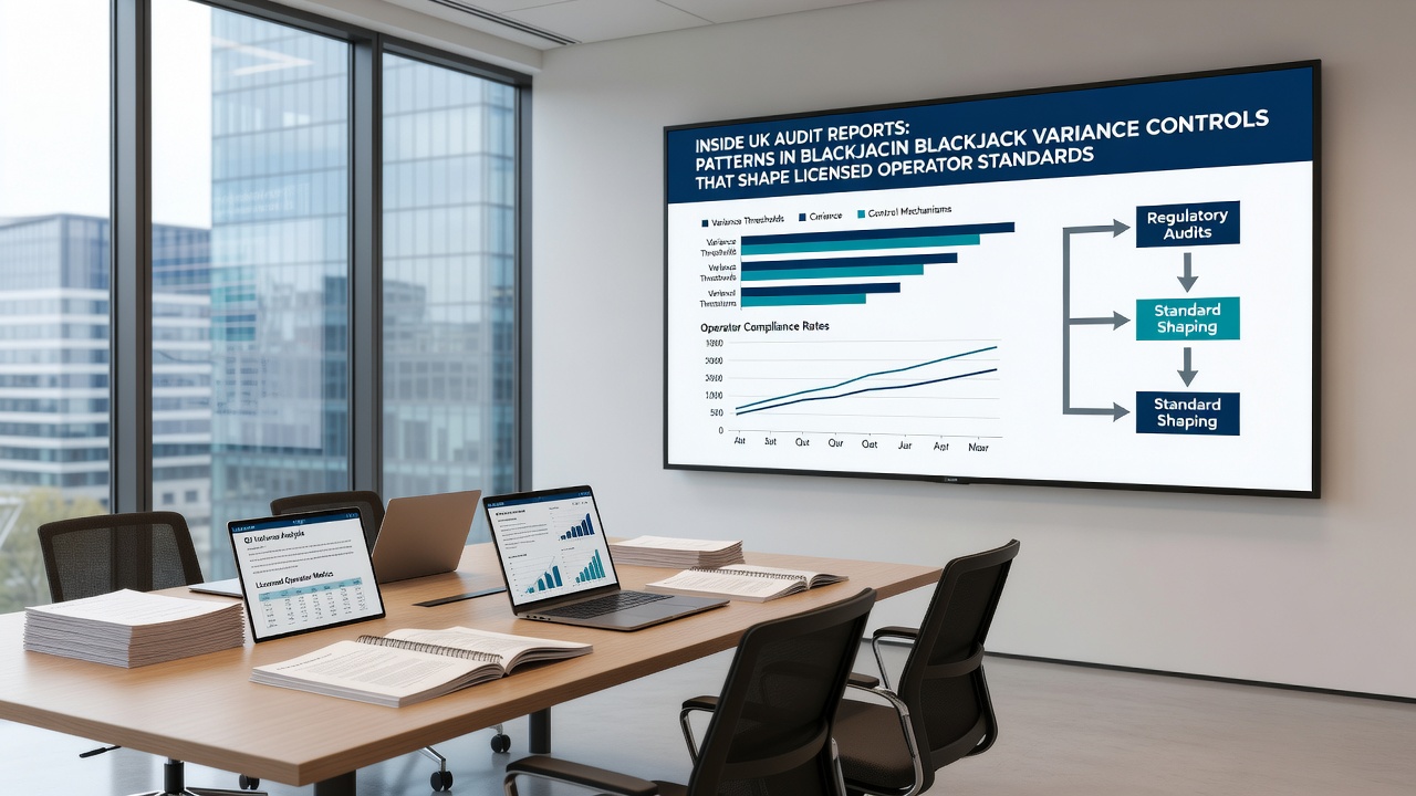 Detailed variance control graphs and operator compliance dashboards from UK blackjack audits
