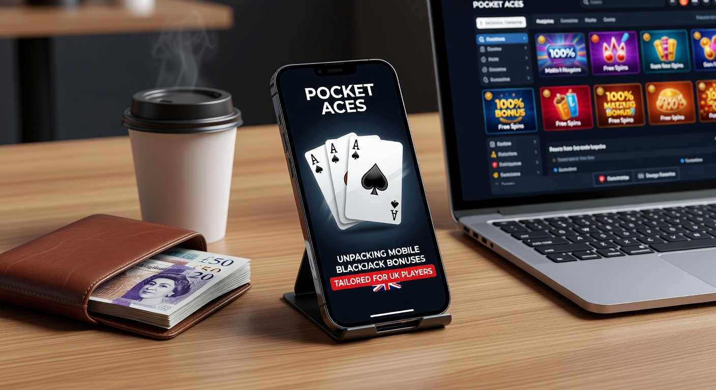 Close-up of a mobile screen showing active blackjack bonus claim button, with wagering details and UK payment options visible