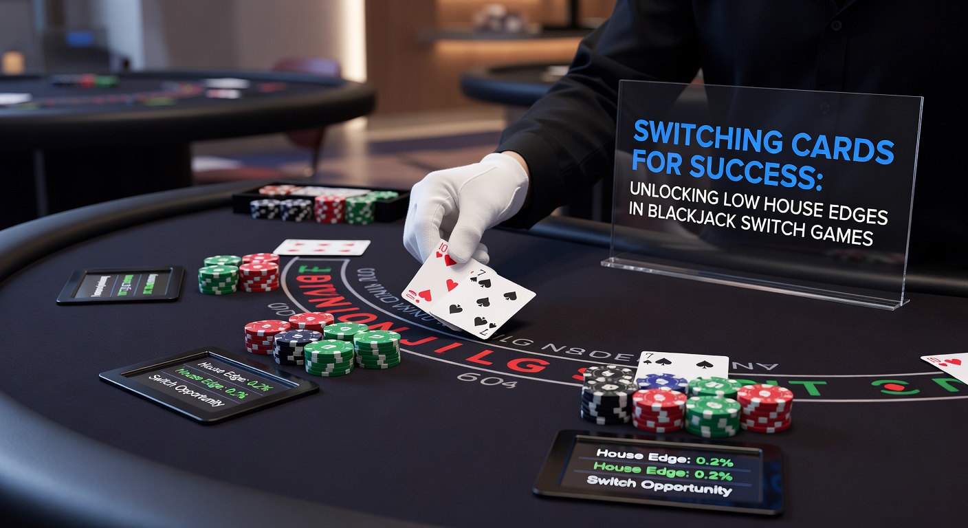 Strategy chart for Blackjack Switch displaying optimal switch and play decisions based on player and dealer cards